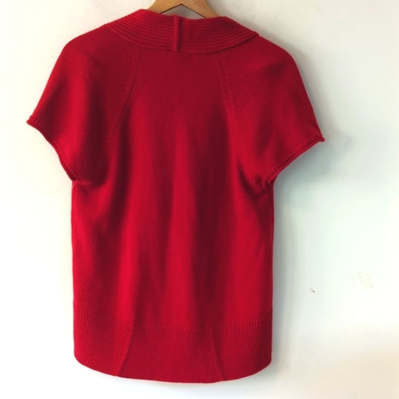 Coldwater Creek Red Sweater with Cap Sleeves - Picture 5 of 16